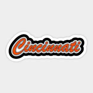 Football Fan of Cincinnati Sticker